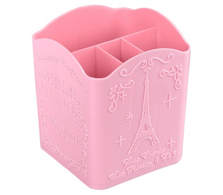 Подставка для кистей и пилок маленькая "Париж" (розовая)
